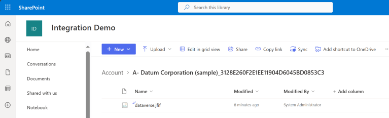 Integrating Sharepoint Document Libraries with Dataverse tables ...